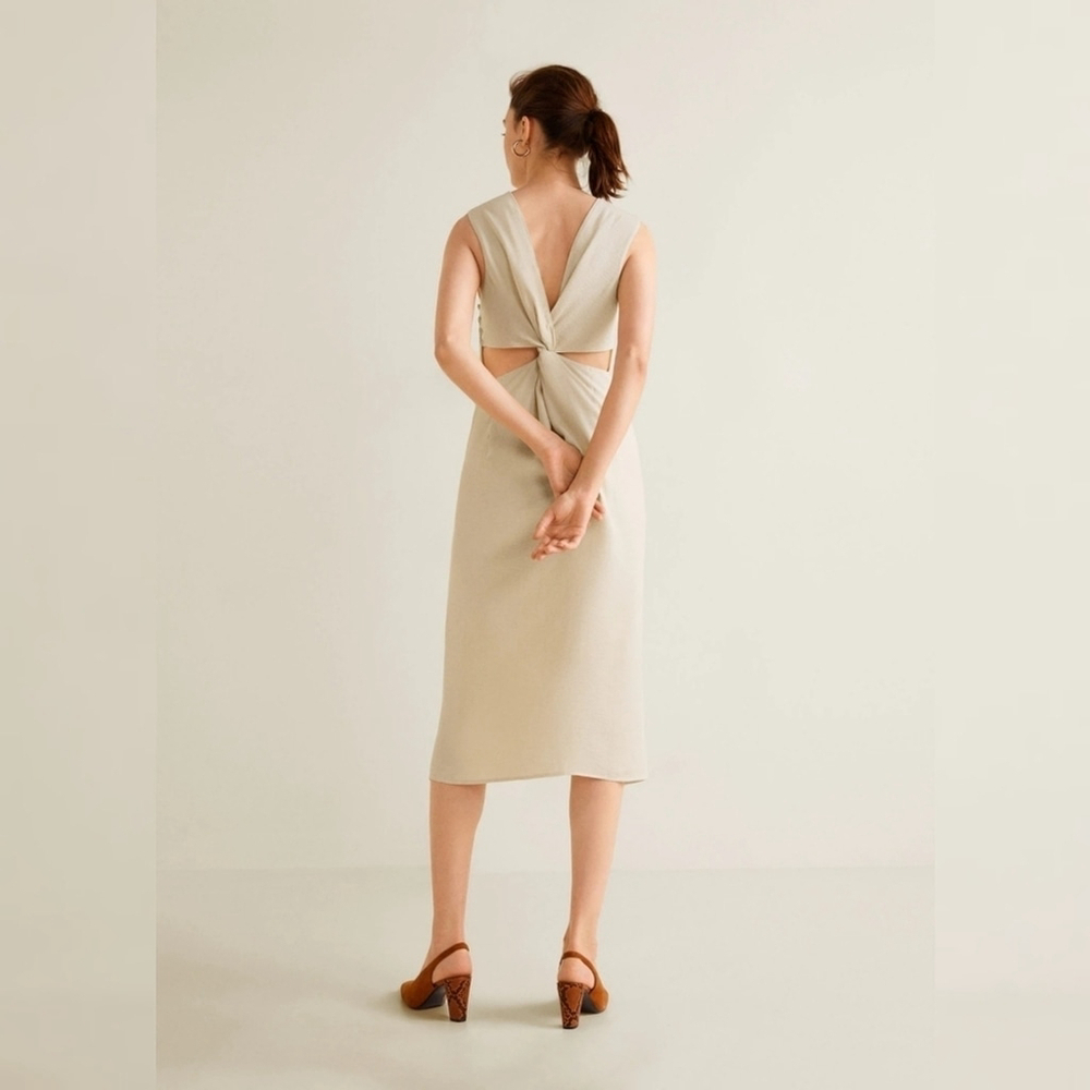Mango Cut Out Dress